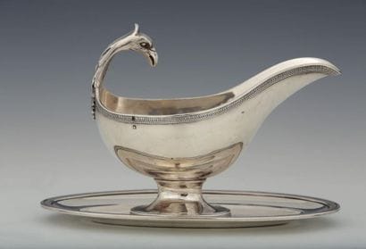 SMALL SAUCIERE helmet with silver plate Minerve...