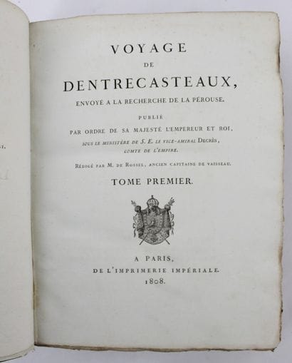 ENTRECASTEAUX (Joseph-Antoine Bruny, chevalier...