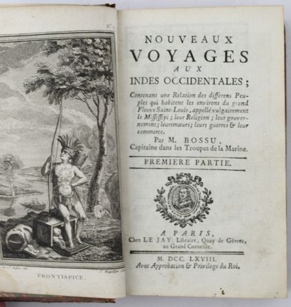 BOSSU. Nouveaux voyages aux Indes occidentales....