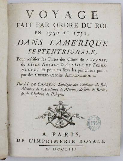 CHABERT (marquis de). Voyage fait par ordre...