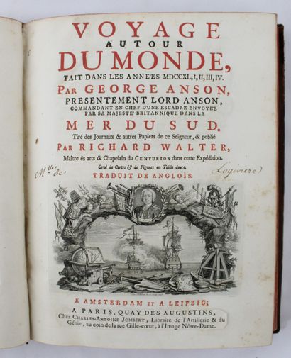 ANSON (George). Voyage autour du monde, fait...