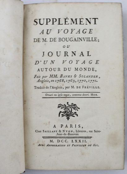 BANKS (Joseph) & Daniel SOLANDER. Supplément...