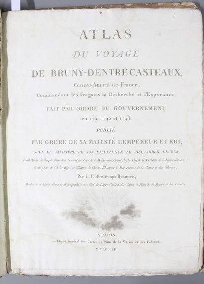 ENTRECASTEAUX (Joseph-Antoine Bruny, chevalier...