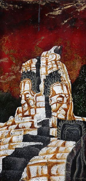 Chành LÊ (1940 - 2004) 

Vue d'un Temple...