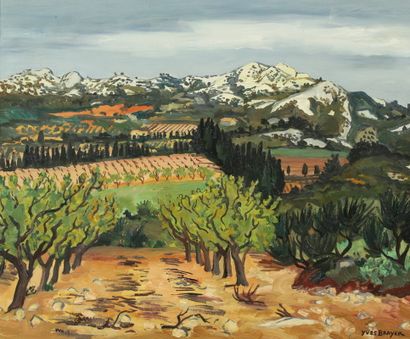 Yves BRAYER (1907-1990) 

La plaine des Baux...
