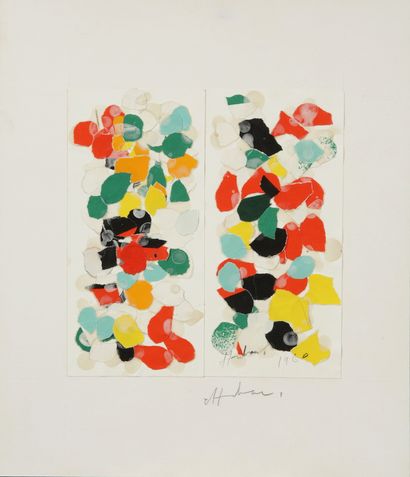 Albert CHUBAC (1925-2008) 

Collage, 1960...