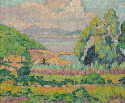 CARLOS-REYMOND (1884-1970) 

Paysage bord...