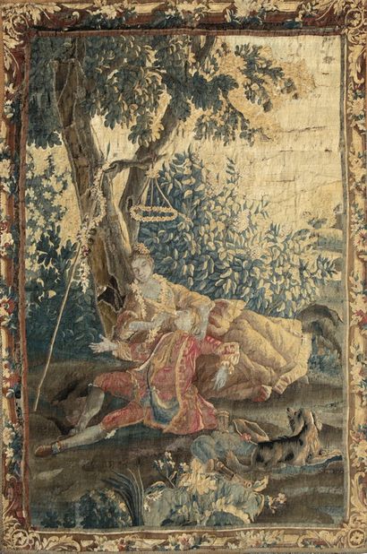 AUBUSSON, XVIIIème Siècle 

Scène galante...
