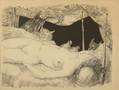 Tsuguharu FOUJITA (1886-1968) 

Le rêve 

Lithographie...