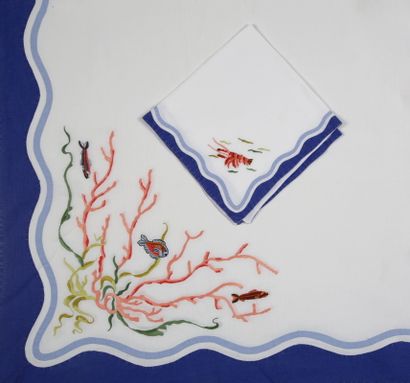 VALOMBREUSE - RECTANGULAR NAPPE AND ITS 12...