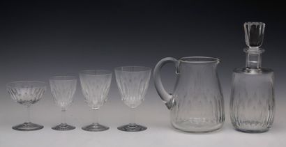BACCARAT - CASSINO MODEL - 35 PIECES GLASS...
