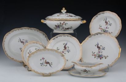 OPALOR - 56 PIECES TABLE SET in white porcelain...