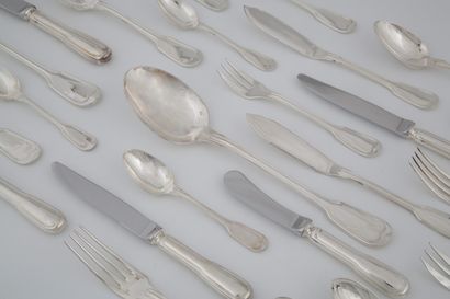 CHRISTOFLE - CHINON MODEL - SET OF 115 pieces...