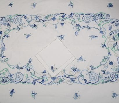 VALOMBREUSE - RECTANGULAR NAPPE AND ITS 6...