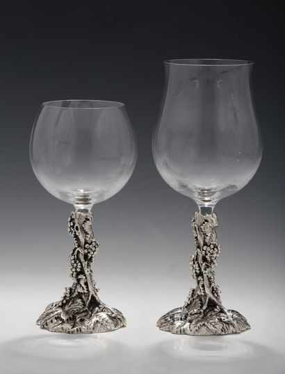 BRUNI - GLASS SET FOR 3 PEOPLE 6 PIECES in...