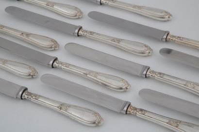 SET OF 12 CHEESE KNIVES handles mounted in...