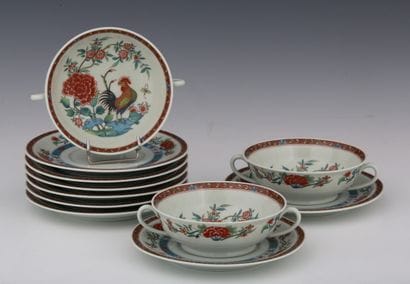 HAVILAND - LIMOGES - SET OF 8 BOWLS AND THEIR...