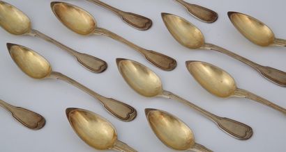 SET OF 12 COFFEE SPOONERS in Minerva 950...