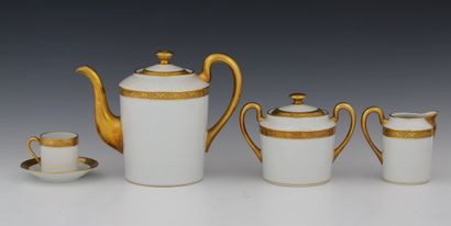 RAYNAUD CIE - LIMOGES - COFFEE SET 15 PIECES...