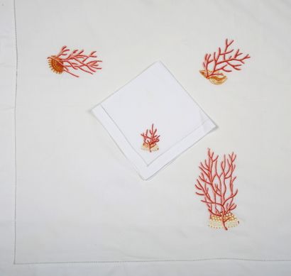 VALOMBREUSE - RECTANGULAR NAPPE AND ITS 6...
