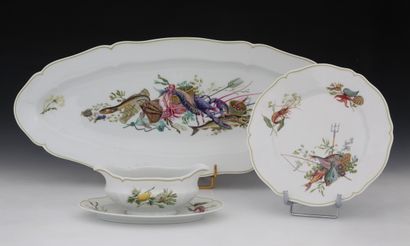 HAVILAND LIMOGES - CALANQUES MODEL - 12 PIECES...
