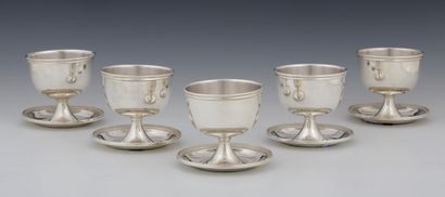 SET OF 8 ICE OR CONSUMPTION CUPS with adherent...