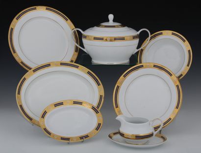 PART OF 43 PIECES TABLE SET in white porcelain...