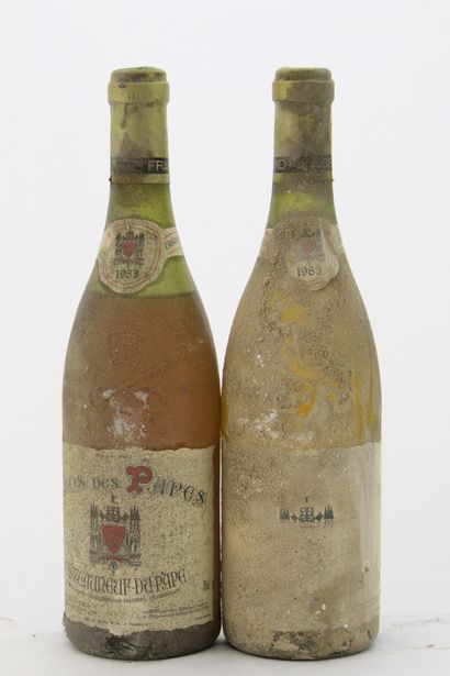 2 Bouteilles CDP CLOS DES PAPES PAUL AVRIL...