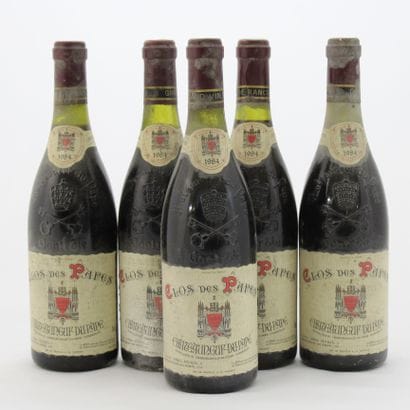 10 Bouteilles CDP CLOS DES PAPES PAUL AVRIL...