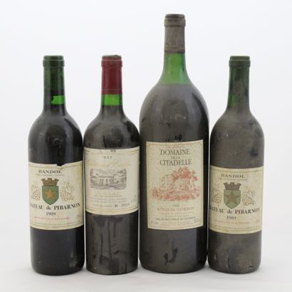 4 Bottles : 2 Bottles BANDOL CHÂTEAU PIBARNON...