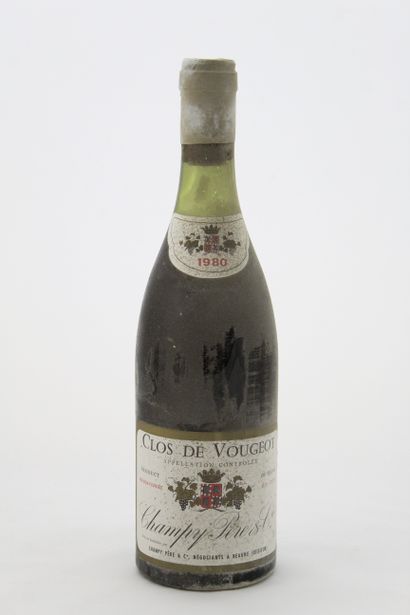 12 Bouteilles CLOS DE VOUGEOT CHAMPY PÈRE...