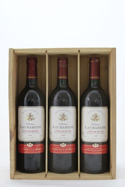 3 Bottles CÔTE DE BOURG CHÂTEAU DE l'AUBAREDE...