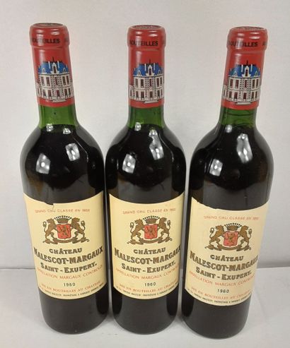 3 Bottles CHATEAU MALESCOT SAINT- EXUPERY...