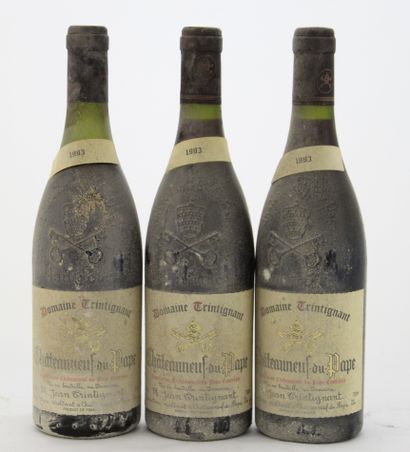 3 Bouteilles CDP DOMAINE TRINTIGNANT 1993...