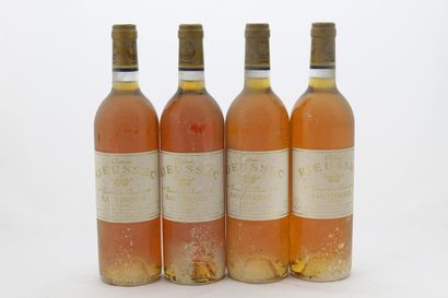 4 Bouteilles CHÂTEAU RIEUSSEC 1998