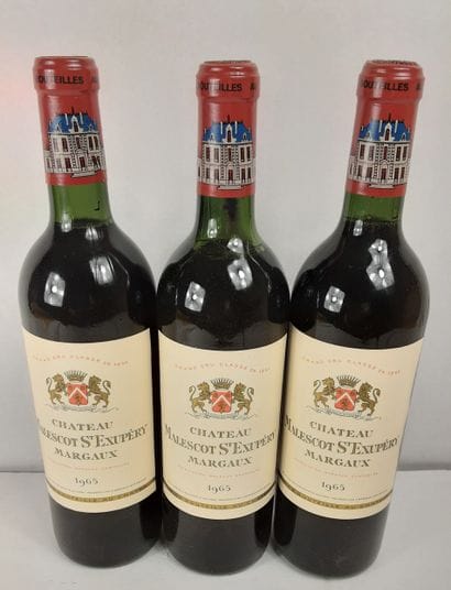 3 Bottles CHATEAU MALESCOT SAINT- EXUPERY...