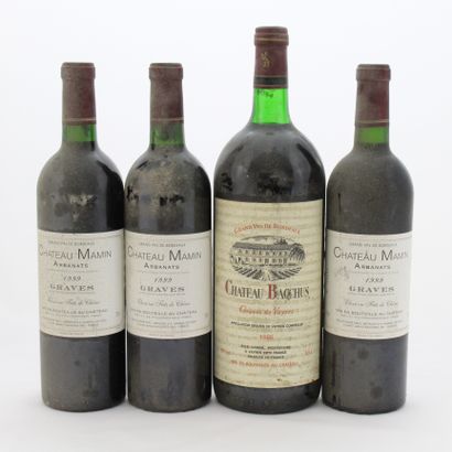 4 Bottles : 3 Bottles CHÂTEAU MAMIN 1999,...