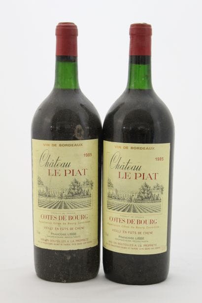 2 Bottles CÔTE DE BOURG CHÂTEAU LE PIAT FRANCOISE...