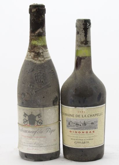 
9 Bouteilles : 1 GIGONDAS DOMAINE DE LA...