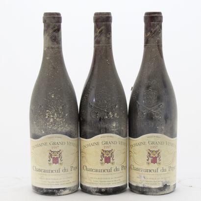 3 Bouteilles CDP DOMAINE GRAND VENEUR ROUGE...