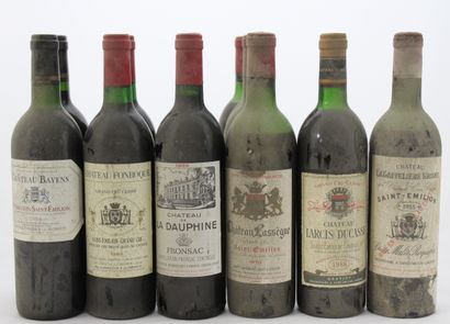 11 ST EMILION bottles: 4 CHÂTEAU LASSEGUE...