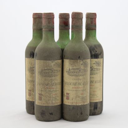 5 Bottles CHÂTEAU JALOUSIE BEAULIEU DUPORGE...