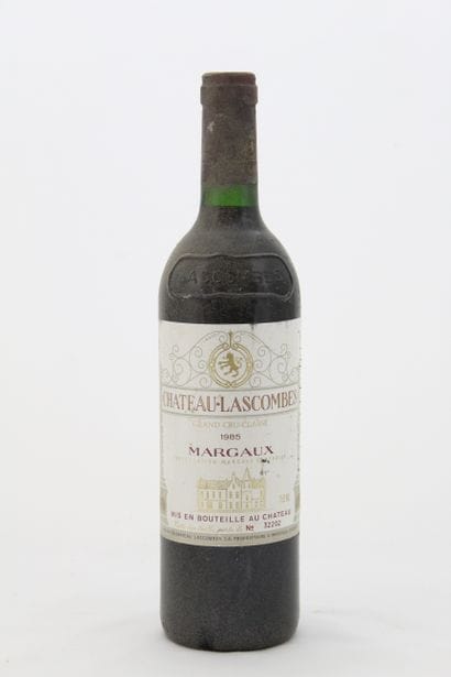 10 Bottles CHÂTEAU LASCOMBES 1985 (damaged...