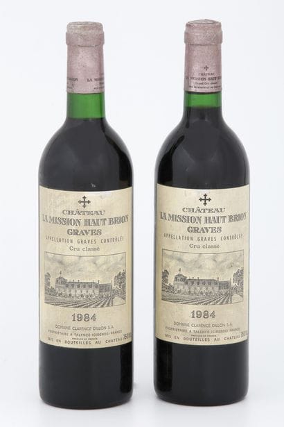 2 Bouteilles CHÂTEAU LA MISSION HAUT BRION...