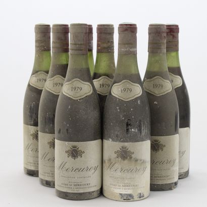 9 Bouteilles MERCUREY ANDRE DE MERICOURT...