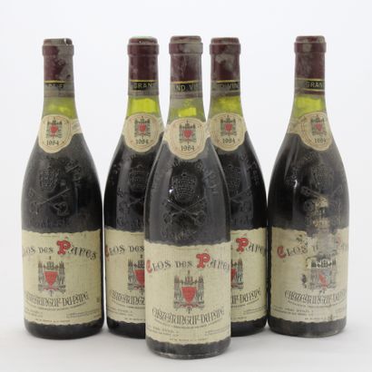 10 Bouteilles CDP CLOS DES PAPES PAUL AVRIL...