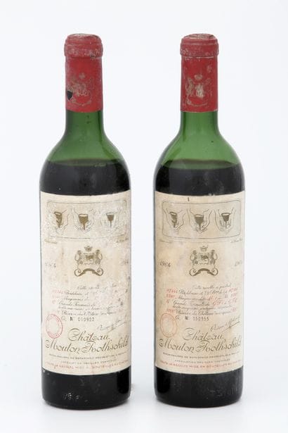 2 Bouteilles CHÂTEAU MOUTON ROTHSCHILD -...