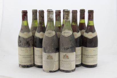11 Bouteilles : 9 BOURGOGNE JEAN d'ISSONCOURT...