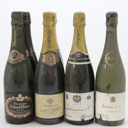 9 Bouteilles CHAMPAGNE : 2 CHAMPAGNE JACKMANN...