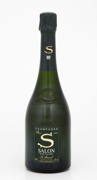 1 Bouteille CHAMPAGNE S SALON LE MESNIL BLANCS...